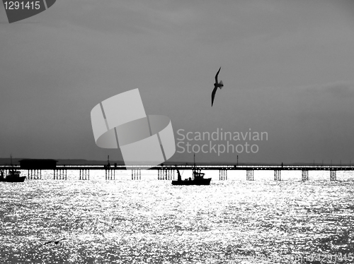 Image of Boat By Southend Pier 