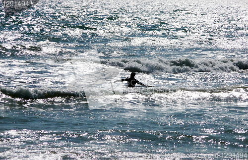 Image of Man Surfing In Brighton 