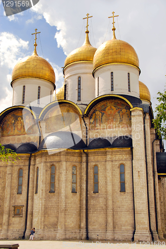 Image of The Assumption cathedral in Moscow Kremlin