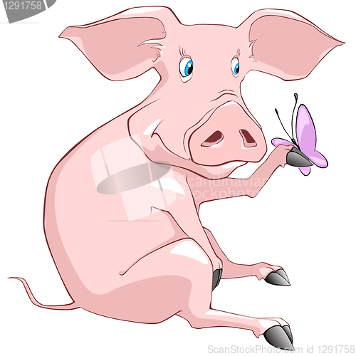 Image of Cartoon Character Pig