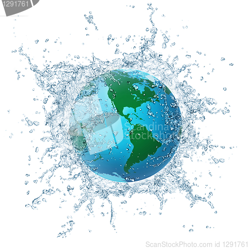 Image of Globe in Water