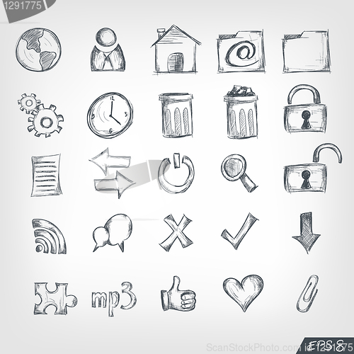 Image of Sketch Icon Set