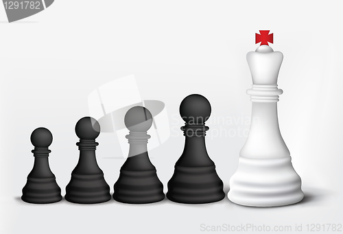 Image of King and Pawns