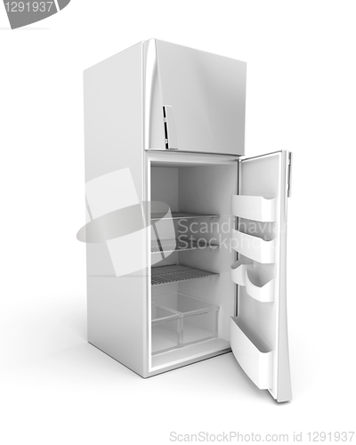 Image of Silver modern fridge