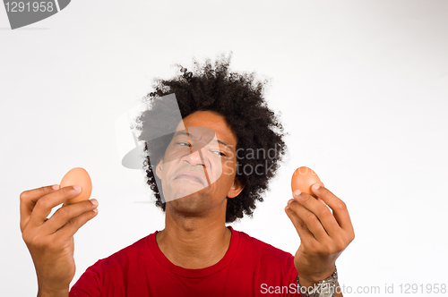 Image of Macho gesturing