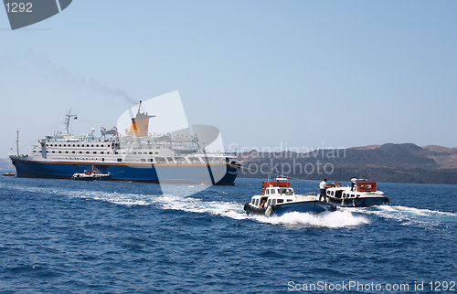 Image of Disembarking at Fira, Santorini