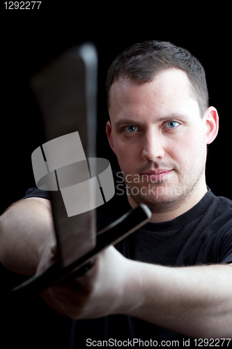 Image of Man Wielding a Sword