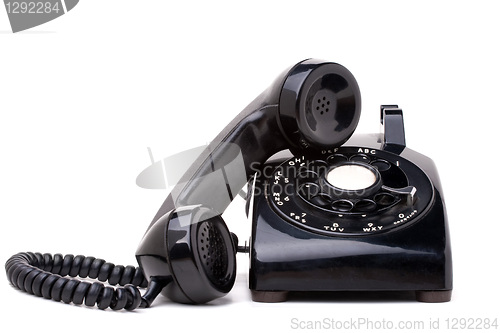 Image of Old Vintage Telephone Receiver and Handset