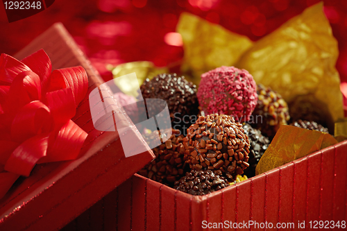 Image of chocolate truffles  