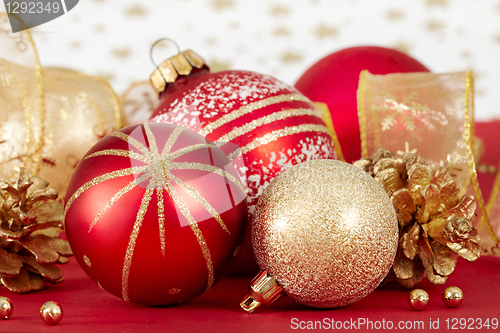 Image of christmas baubles
