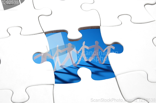 Image of puzzle and teamwork