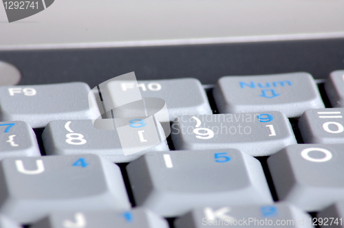 Image of keyboard of laptop computer