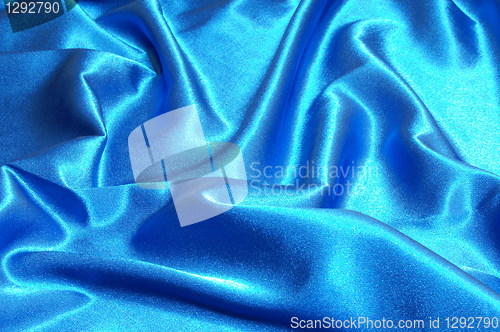 Image of blue satin background