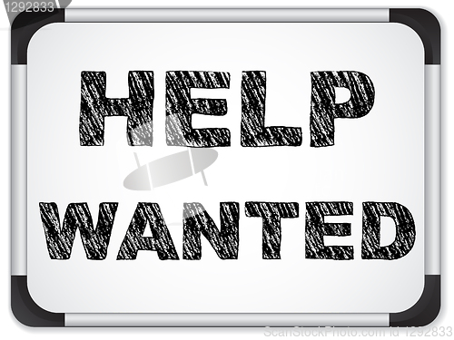 Image of Help Wanted written on Chalk Whiteboard