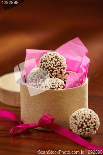 Image of chocolate truffles  