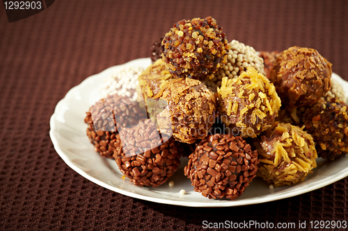 Image of chocolate truffles  