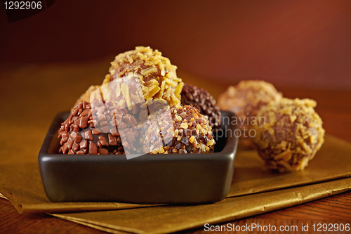 Image of chocolate truffles  