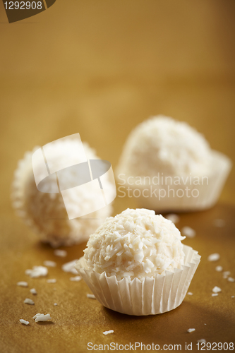 Image of white chocolate truffles