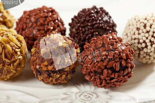 Image of chocolate truffles  