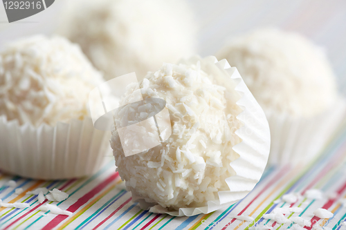 Image of white chocolate truffles