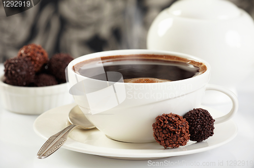 Image of coffee and truffles