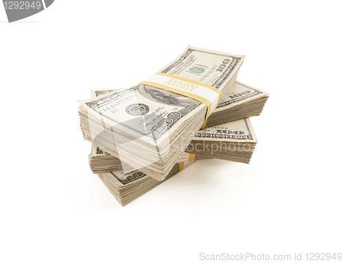 Image of Stacks of One Hundred Dollar Bills