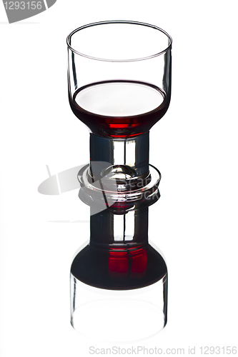 Image of Glass of red wine, high-key