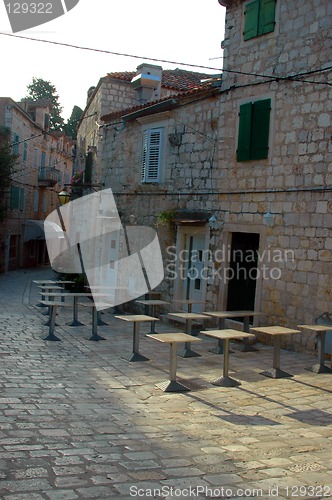 Image of street cafe croatia