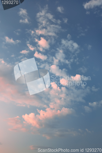 Image of Coloured cloudscape