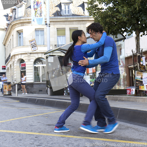 Image of Dancers in the street