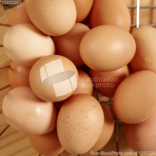 Image of fresh brown eggs