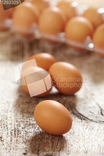 Image of fresh brown eggs