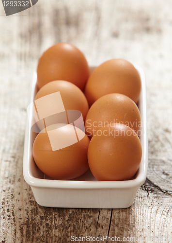 Image of fresh brown eggs