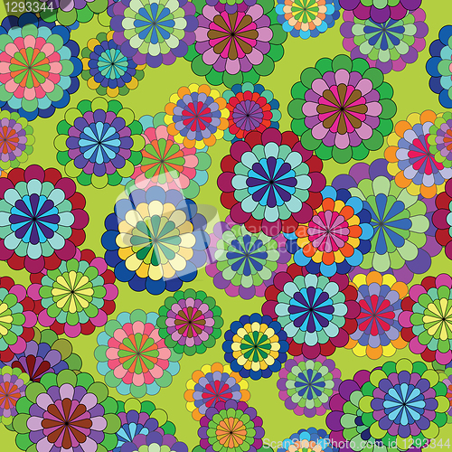 Image of Seamless floral composition
