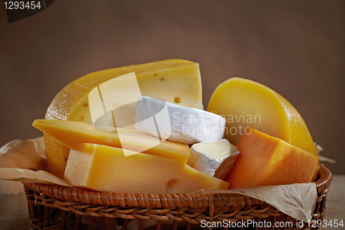 Image of various types of cheese