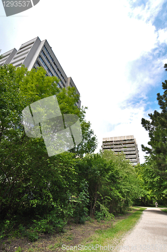 Image of modern apartment house