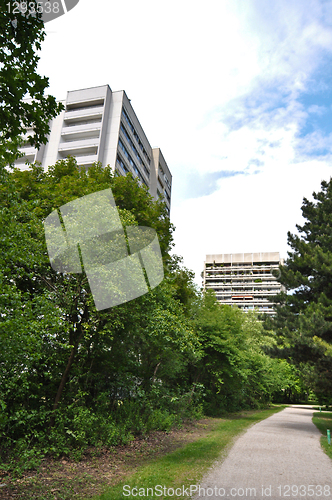 Image of modern apartment house
