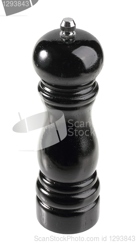 Image of Black wood pepper shaker