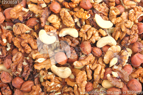 Image of Abstract nuts background