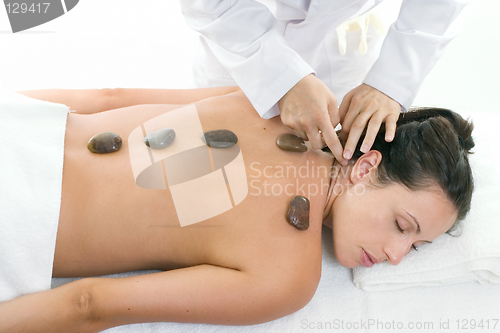 Image of Female receiving a relaxing massage treatment