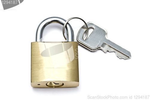 Image of Padlock and key