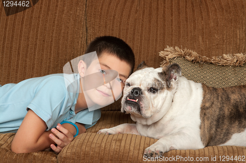 Image of Child and Dog