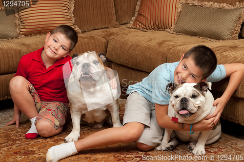 Image of Children and Dogs