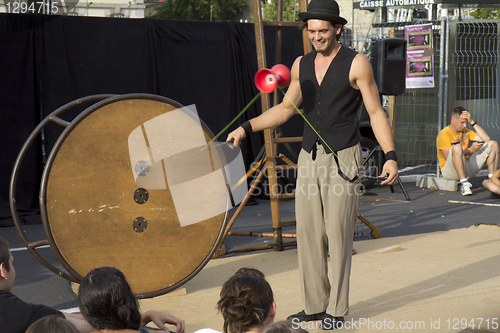 Image of Playing diabolo