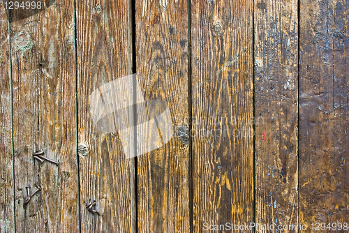 Image of Dark timber wall background
