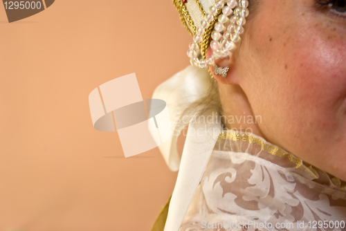 Image of closeup of a Russian girl beauty
