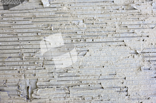 Image of Torn cardboard banner, in monochrome