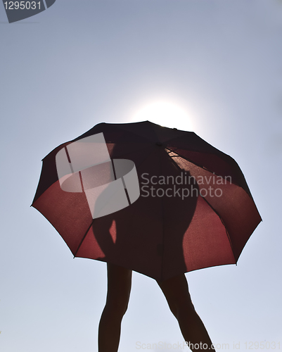 Image of girl with umbrella