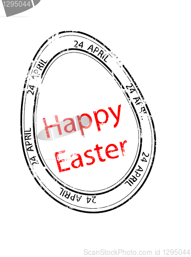 Image of Happy Easter Greeting  rubber stamp stamp