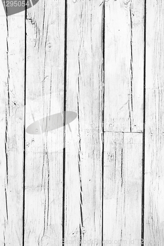 Image of background of weathered white painted wood